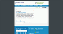 Desktop Screenshot of madoliveonline.com